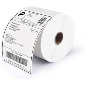 4x6 Thermal Shipping Lables Roll, 500 Labels/Roll,Compatible with Rollo Zebra MUNBYN JADNES Phomemo IDPRT,Commercial Grade,Permanent Adhesive,Perforated