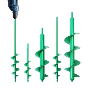 Garden Auger Drill Bit for Planting Set-1.6x16‘’ & 3.54x15.7'',Ground Earth Spiral Drill Bit for 3/8" Hex Drive Drill, Yard Auger Drill for Bulbs Planting, Hole Digger Flowers,Umbrella Holes