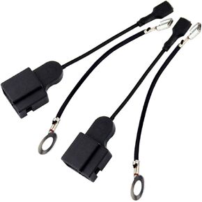 FARBIN Car Horn Special Plug Compatible with Au/di Volkswagen Porsche Mercedes Benz Adapter Wiring Harness Pigtail Socket Car Horn Connector Harnesses Cable 4Pcs