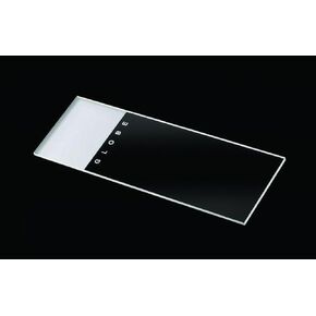 Globe Scientific 1334 Microscope Slides, Frosted 1 End 1 Side, with Beveled Edges and Clipped Corners, 25 x 75mm, Pack of 1440