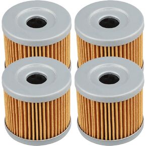 4 Pack Yerbay Compatible Motorcycle Oil Filter for Suzuki DRZ 400 DRZ400 DRZ400E DRZ400S DRZ400M 2000-2015 1651029F00