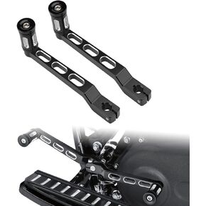 VG MOTO Motorcycle Heel Toe Gear Shift Lever Shifter Pegs CNC Pedal Arms Chrome Replacement for Harley FL Softail 1986-up Touring Road King 1988-2023 Tri Glide 2008-2023