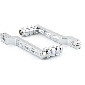 NHPJ 2pcs CNC Aluminum Heel/Toe Shifter Gear Shift Pedal Lever Arms& Shifter Peg for Harley Touring FL Softail Trike Road Kings ( Chrome ) NH-GDG07blw-chrome