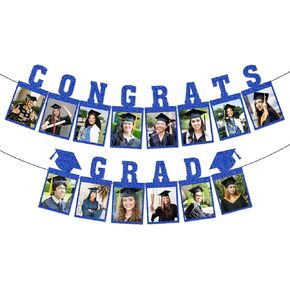 No DIY Graduation Photo Banner, Graduation Picture Banner, Black Congrats Grad Banner, Graduation Banner with Picture, Graduation Banner with Photo, Personalized Graduation Banner 2024