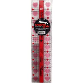 Creative Grids I Love My Quilt Friends Quilt Ruler 2-1/2in x 10in - CGRQF
