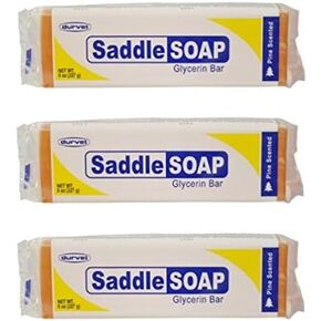 (Pack of 3) Saddle Soap Glycerin Bar for Leather