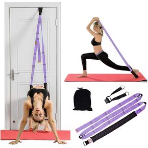 KimDaro Multi-purpose Waist Exercise Band - Waist Back Bend Assist Trainer Flexibility & Yoga Stretching Leg Stretcher Strap w/Door Anchor for Dance Gymnastics Training Fitness