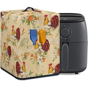 Blue Butterfly Air Fryer Cover with Top Handle Appliance Dust Cover Waterproof Universal Size Electric Pressure Cooker Rice Cooker
