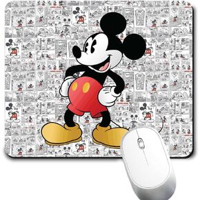 Mouse Pad Blue Sky Cute Design Stitched Edge Mousepad Non-Slip Rubber Desk Pad Funny Table Mat for Gaming and Gift(13.8 x 31.5 Inch)