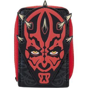 Loungefly Star Wars The Phantom Menace 25th Anniversary Darth Maul Accordion Zip Around Wallet