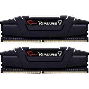 G.SKILL Ripjaws V Series DDR4 RAM 64GB (2x32GB) 2666MT/s CL18-18-18-43 1.20V Desktop Computer Memory UDIMM - Black (F4-2666C18D-64GVK)