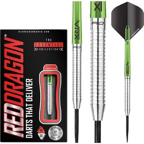 RED DRAGON Featherlite 10g, 12g, 14g, 15g, 16g, 17g, 18g or 19g Tungsten Darts Set with Flights and Stems