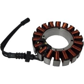 New Stator Compatible With Harley Davidson Dyna Fat Bob Low Rider Street Bob Super Glide Switchback Fat Boy Deluxe Pro-Street Heritage Springer Slim Rocker Road Glide 30017-08, 30017-08A, 3001708