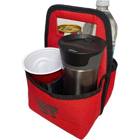 Stellar Trends Reusable Drink Carrier with Handle for Delivery | Drink Caddy with Handle Cup Carrier| Insulated Drink Carrier | to Go Cup and Soda Holder | Drink Delivery Bag | Multi Cup Holder Case