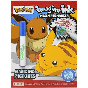 صور Bendon Imagine Ink Pokemon Magic Ink وكتاب الألعاب مع قلم تحديد خالٍ من الفوضى
