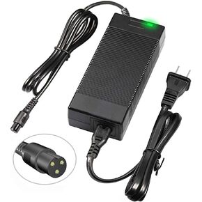 Mouow UL 42V 2A Power Adapter 3-Prong Powerfast Inline Connector for 36V Pocket Mod,Dirt Quad,and Sports Mod More,Lithium Battery Charger