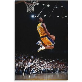 Basketball Posters KobeDunk Poster Basketball Player Classic Vintage Aesthetic Canvas Art Poster And Wall Art Picture Print Modern Family Bedroom Decor Posters 12x18inch(30x45cm) Unframe-style