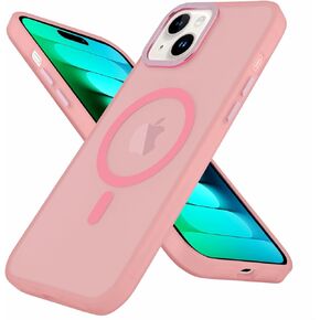 tharlet Strong Magnetic for iPhone 14 Pro Max Case Clear [Compatible with MagSafe] Slim Thin Clear Hard Back Frame with Tempered Glass Protector Case for iPhone 14 Pro Max Phone Case, Black (6.7")