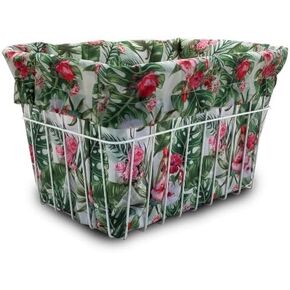 Cruiser Candy Bicycle Basket Liner Tote,Beach Cruiser Basket Cover, EBike Front Wire Or Wicker Bike Basket Fits Up to 15x12x10, Yoga Gym Beach Bag. Weatherproof Bike Bag