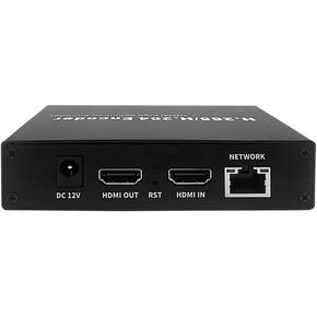 EXVIST H.265 1080P WiFi HDMI Video Encoder w/Loopout, HDMI Encoder for Live Streaming to YouTube, Facebook, with SD Card Slot Max.128G DDNS HTTP RTMP RTSP TS UDP Compatible with ONV/HK