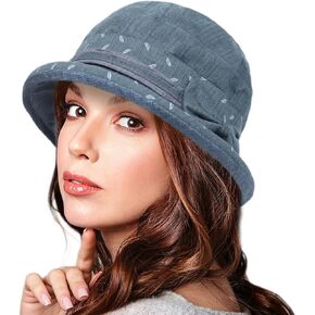 المرأة الأزهار واسعة حافة قبعات للحماية من الشمس قاء زجاجي قبعة دلو كنتاكي ديربي الكنيسة قبعة السيدات الرامي قبعة الشمس مع Bowknot in Kuwait