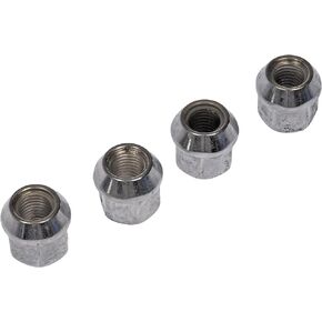 Dorman 711-306 Wheel Nut Chrome Bulge M12-1.50 Compatible with Select Models, 4 Pack