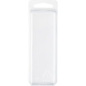 Clear Plastic Clamshell Package/Storage Container, 4.19" H x 1.5" W x 1.25" D, Pack of 10