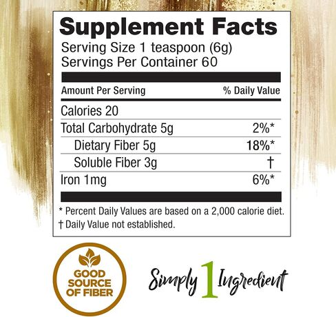 Konsyl Daily Psyllium Fiber 360g / 12.7oz - غير معدل وراثيًا، نباتي، صديق للكيتو، مسحوق مكمل للألياف - يدعم صحة الجهاز الهضمي in Saudi Arabia