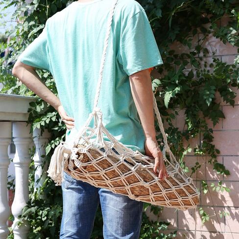 laddawan Macrame Yoga Mat Carrier Bag, Suitable for most Yoga Mats in Saudi Arabia
