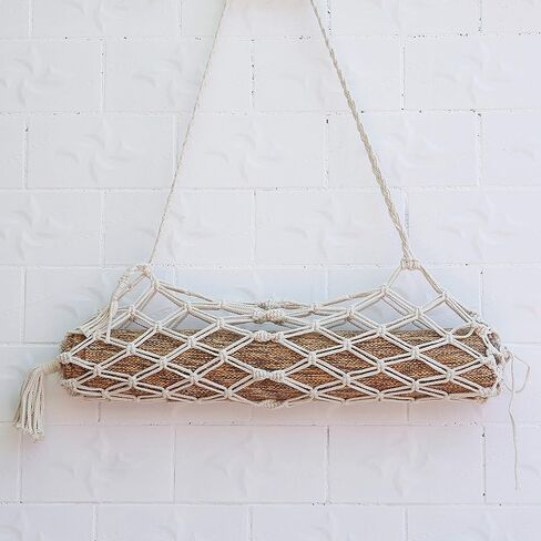 laddawan Macrame Yoga Mat Carrier Bag, Suitable for most Yoga Mats in Saudi Arabia