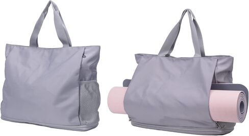 FATOLXX Yoga Mat Tote Pilates Bag - Waterproof Yoga Gym Bags and Carriers Fits Your All Stuff with Wet Pocket Zipper Yoga Mat Holder in Saudi Arabia