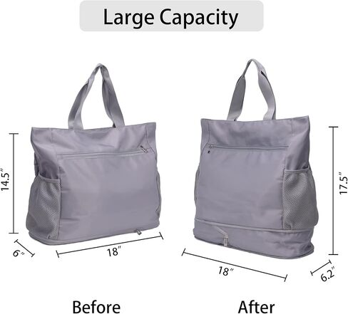 FATOLXX Yoga Mat Tote Pilates Bag - Waterproof Yoga Gym Bags and Carriers Fits Your All Stuff with Wet Pocket Zipper Yoga Mat Holder in Saudi Arabia