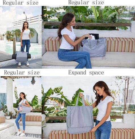 FATOLXX Yoga Mat Tote Pilates Bag - Waterproof Yoga Gym Bags and Carriers Fits Your All Stuff with Wet Pocket Zipper Yoga Mat Holder in Saudi Arabia
