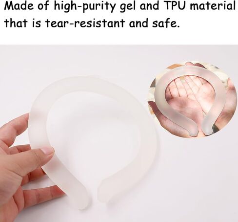 Neck Ice Pack, Ice Ring Hot Cold Therapy Soft Gel Neck Cold Pack Cooler Wrap for Pain Relief Neck Tension and Office Neck Pressure (Grey) in Saudi Arabia
