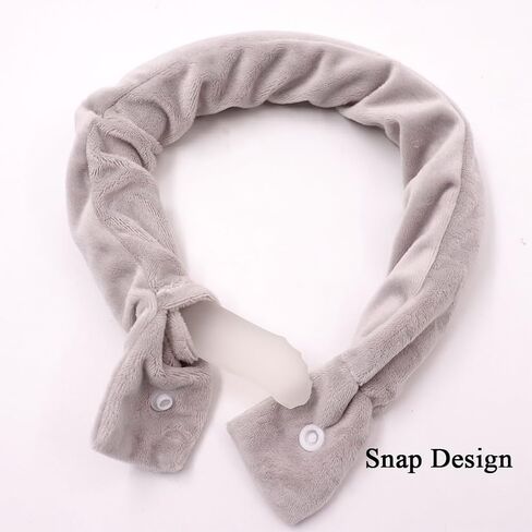 Neck Ice Pack, Ice Ring Hot Cold Therapy Soft Gel Neck Cold Pack Cooler Wrap for Pain Relief Neck Tension and Office Neck Pressure (Grey) in Saudi Arabia