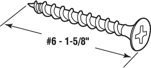 براغي الحوائط الجافة Prime-Line MP10736-100، #6 × 1-5/8 بوصة، خيط خشن، محرك رأس فيليبس (100 حزمة) in Saudi Arabia