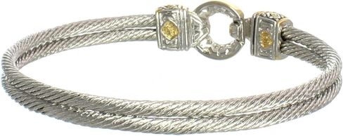 سوار من مجموعة John Medeiros Antiqua ذو لونين مقاس 7 بوصات مصنوع يدويًا في أمريكا in Kuwait