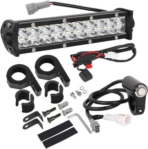 AUTOVIC Universal Light Bar Kit, Motorcycle Off Road Light Bar Waterproof with Upgrade Mounting Brackets Durable Aluminum Switch for CRF110 KLX110 TTR110 YZ250F Plug and Play fits Most 7/8" Handlebar in Saudi Arabia