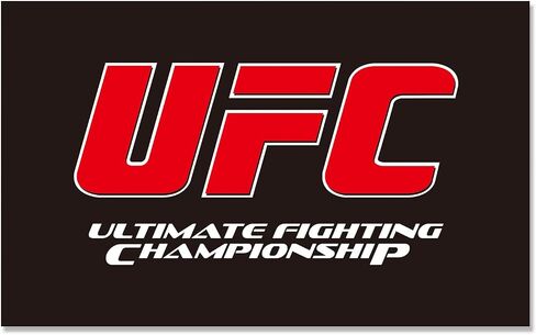 راية علم بطولة القتال النهائي UFC مقاس 3 أقدام × 5 أقدام بوليستر مع حلقتين نحاسيتين بألوان زاهية طباعة عالية الدقة لتزيين غرفة الرجل في الهواء الطلق in Saudi Arabia