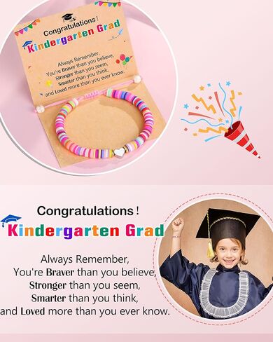 PINKDODO Kindergarten Preschool Graduation Gifts for Girls Class of 2024 Bracelet Kindergarten Pre K Graduation for Daughter Granddaughter Niece in Kuwait