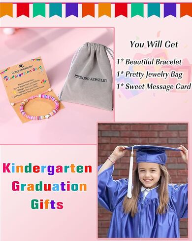 PINKDODO Kindergarten Preschool Graduation Gifts for Girls Class of 2024 Bracelet Kindergarten Pre K Graduation for Daughter Granddaughter Niece in Kuwait
