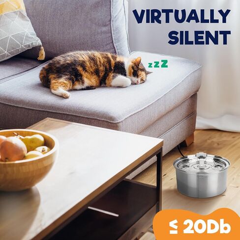 BENCMATE Pet Water Fountain with 3.2L Large Capacity, Automatic Dog Water Dispenser and Cat Water Fountain with Ultra-Quiet Pump, Dishwasher Safe for Small Dogs and Cats in Saudi Arabia