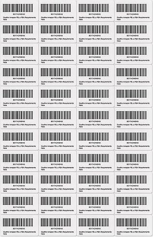 Duofire FBA Barcode Label Stickers 44 up A4(10Sheets, 440Labels) 44-up Labels 48.5 X 25.4 Mm on A4(1 X 1.9 Inches), White Self Adhesive Shipping Mailing Stickers for Laser/Inkjet Printer in Kuwait