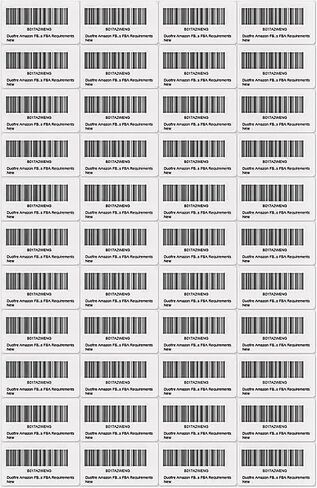 Duofire FBA Barcode Label Stickers 44 up A4(10Sheets, 440Labels) 44-up Labels 48.5 X 25.4 Mm on A4(1 X 1.9 Inches), White Self Adhesive Shipping Mailing Stickers for Laser/Inkjet Printer in Saudi Arabia