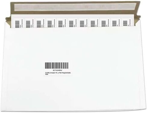 Duofire FBA Barcode Label Stickers 44 up A4(10Sheets, 440Labels) 44-up Labels 48.5 X 25.4 Mm on A4(1 X 1.9 Inches), White Self Adhesive Shipping Mailing Stickers for Laser/Inkjet Printer in Saudi Arabia