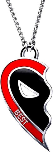 قطعتان من قلادة الكرتون، قلادة الحب، هدية مجوهرات الحب للنساء والرجال in Kuwait