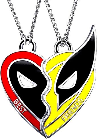 قطعتان من قلادة الكرتون، قلادة الحب، هدية مجوهرات الحب للنساء والرجال in Kuwait