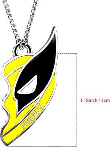 قطعتان من قلادة الكرتون، قلادة الحب، هدية مجوهرات الحب للنساء والرجال in Kuwait