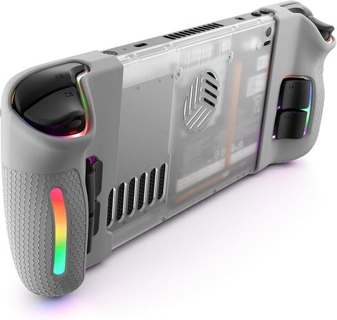 JSAUX لوحة خلفية شفافة RGB لـ Steam Deck OLED، حافظة خلفية بديلة شفافة DIY متوافقة مع Steam Deck OLED - إصدار PC0106C RGB [كريستال] in Saudi Arabia