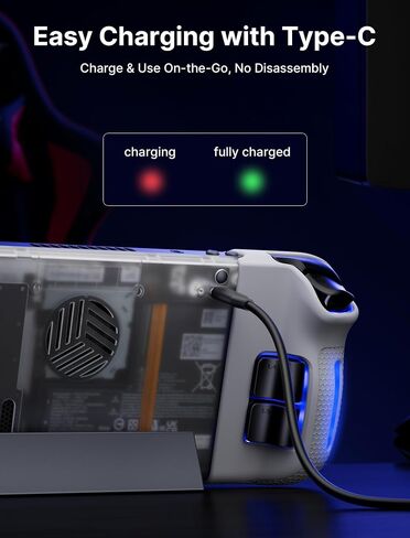 JSAUX لوحة خلفية شفافة RGB لـ Steam Deck OLED، حافظة خلفية بديلة شفافة DIY متوافقة مع Steam Deck OLED - إصدار PC0106C RGB [كريستال] in Saudi Arabia